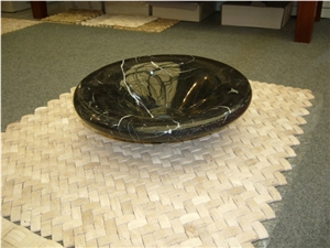 Black Marquina Wash Basin,Black Bowls,Bathroom Vessel Sink