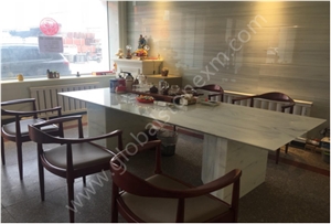 Calacatta Clouds Nano Glass Stone Wall Cladding