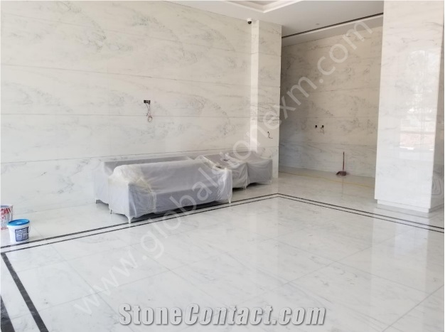 Calacatta Clouds Slabs Tiles for Villa/Hotel Lobby