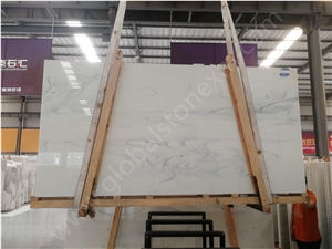 Calacatta White Nano Glass Stone Slabs