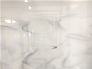 Calacatta White Nano Glass Stone Slabs