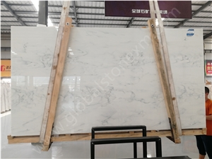 Calacatta White Nano Glass Stone Slabs