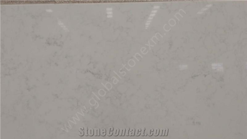 Carrara White Quartz Slabs
