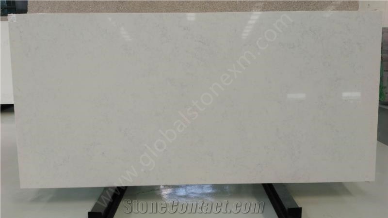 Carrara White Quartz Slabs