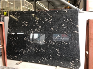 China Black Via Lactea Granite Slabs&Tiles,Snow Grey China Black Via Lactea Granite Slabs&Tiles,Snow Grey