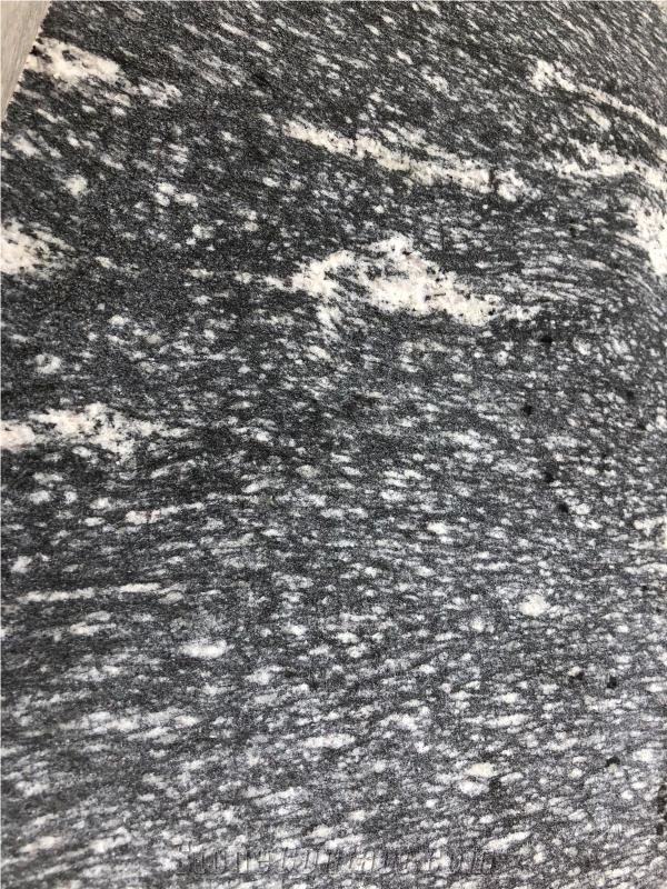China Black Via Lactea Granite Slabs&Tiles,Snow Grey