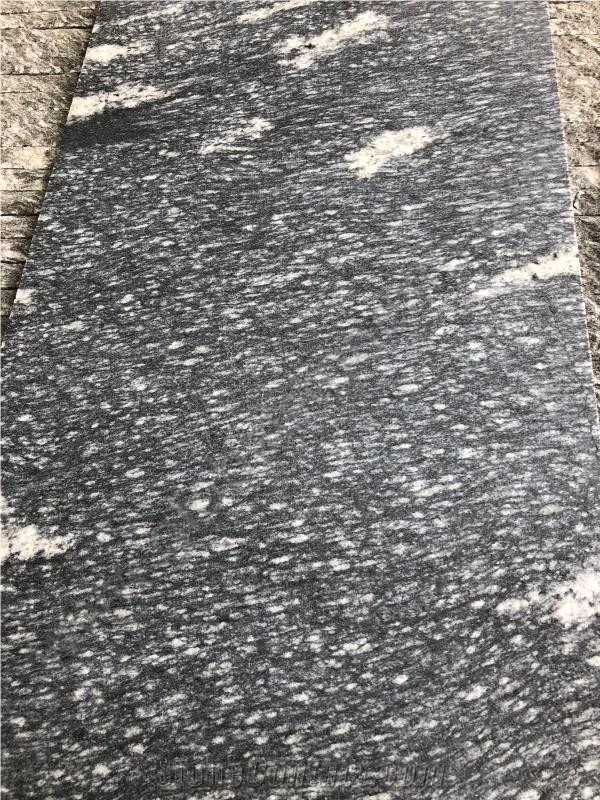 China Black Via Lactea Granite Slabs&Tiles,Snow Grey