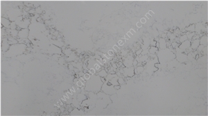 Contemporary Statuario White Quartz Stone Slabs