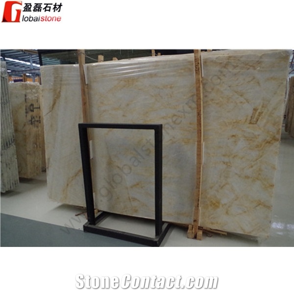 Elegant New Amber Slabs Tiles for Washing Room
