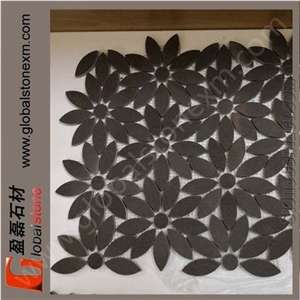 Flowers Mosaic Apple Grey Sandstone Flowers Mosaic Apple Grey Sandstone