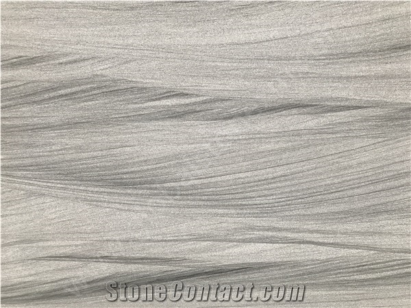 Gem Grey Quartzite,Wooden Veins Slabs for Decor
