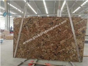 Hot Selling Alaska Gold Slabs Tiles for Flooring