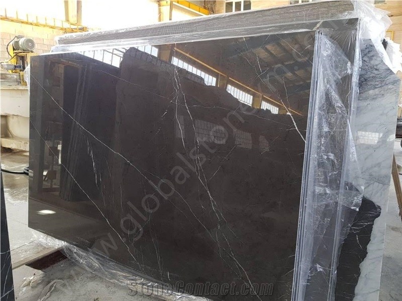 Iran Pietra Grey with White Veins Marble Slabs