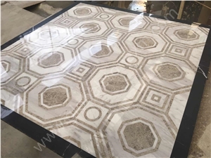 Light Grey Marble,Volakas White,Custom Medalions