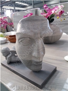 Marvelous Gem Grey Quartzite Sculptured Columns