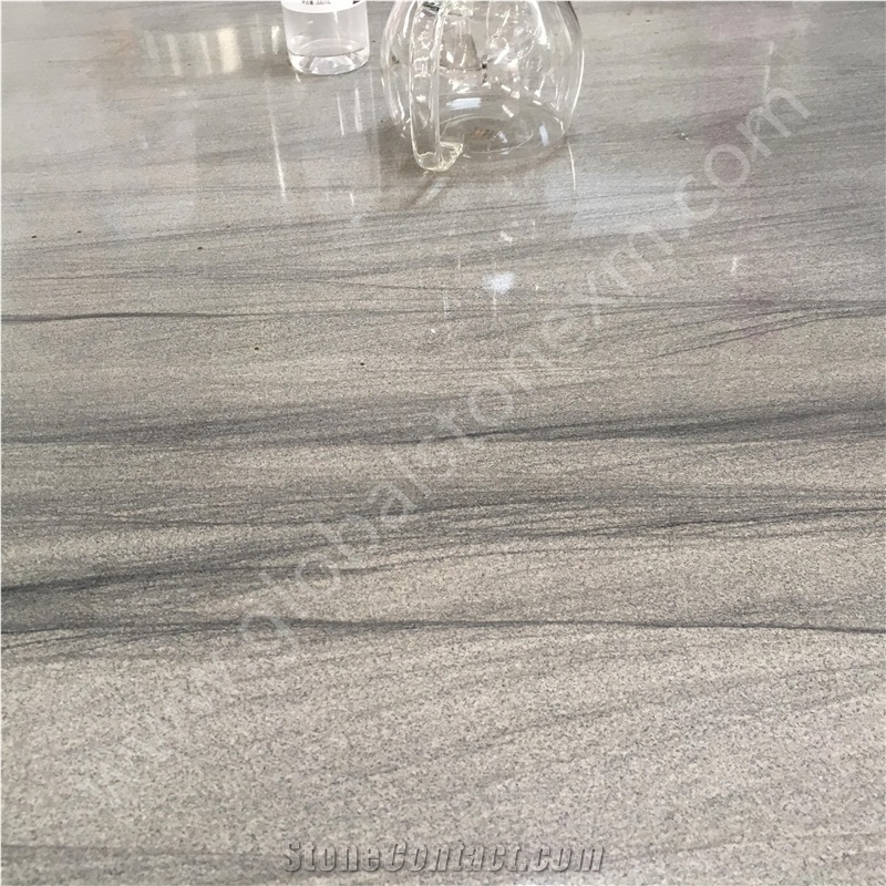 Marvelous Gem Grey Quartzite Sculptured Columns