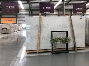Nano Glass Stone White Elegant Slabs for Cladding