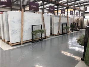Nano Glass Stone White Elegant Slabs for Cladding