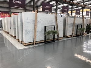 Nano Glass Stone White Elegant Slabs for Cladding