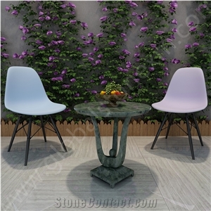 Peacock Green Marble Custom Table