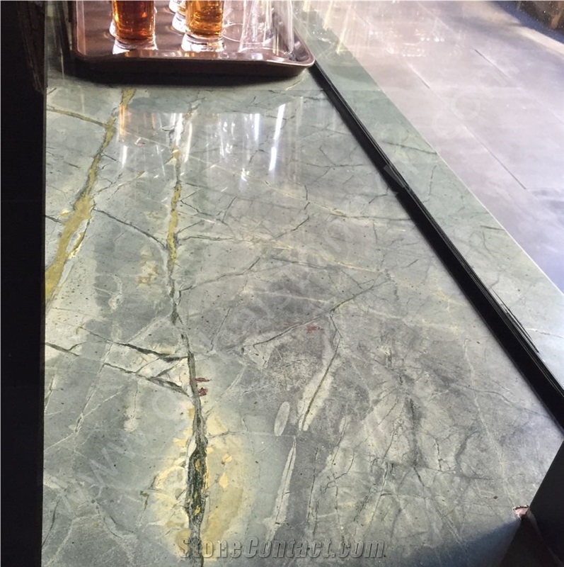 Peacock Green Marble Window Sills