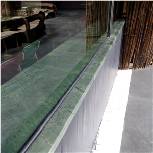 Peacock Green Marble Window Sills