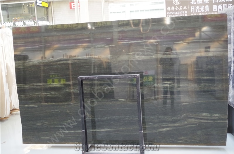 Quicksand Green Granite Cross Cut Vein Cut Slabs