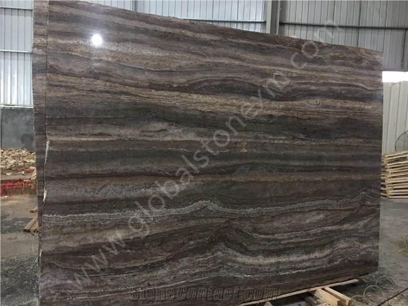 Takab Silver,Iran Gray Travertine Slabs Tiles