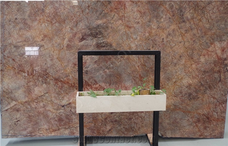 Violet Gold Marble Slabs for Tabletops