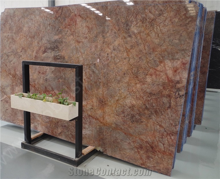 Violet Gold Marble Slabs for Tabletops