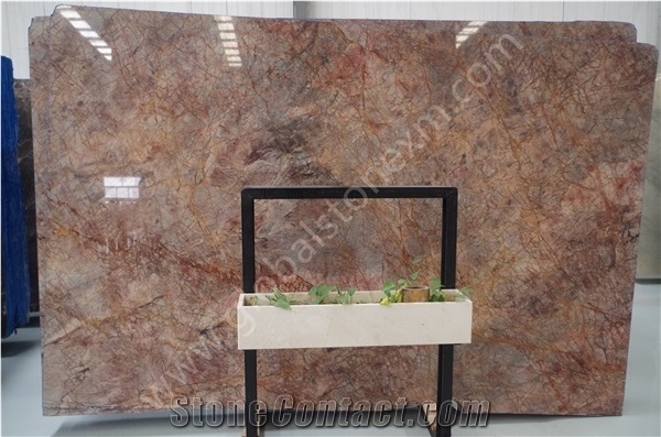 Violet Gold Slabs Tiles for Custom-Made Furniture