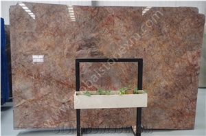 Violet Gold Slabs Tiles for Custom-Made Furniture