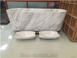 Volakas White Marble,Custom Home Stone Bathtubs