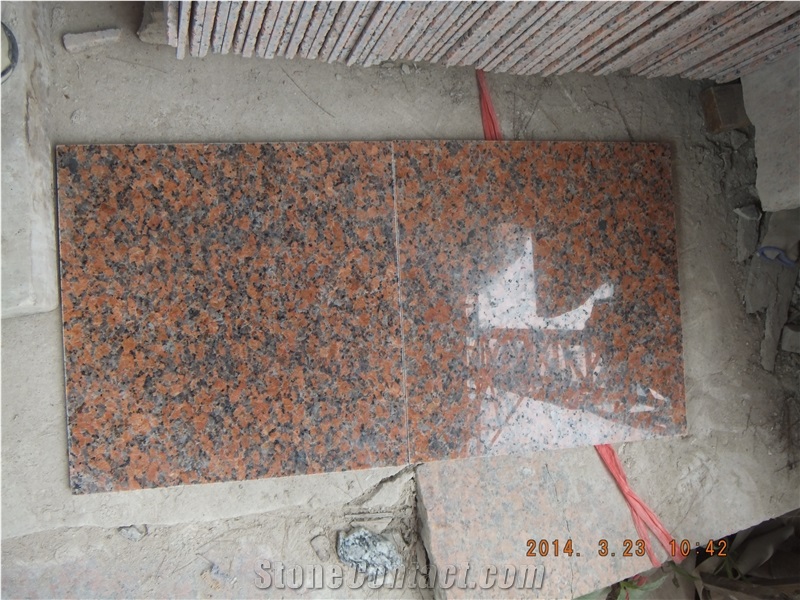 G562 Granite Tile/Slab,Maple Leaf Red,Charme Red