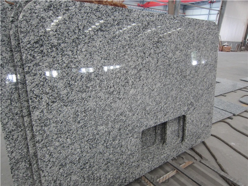 Spray White Granite Slab/Tile,Sea Wave Granite