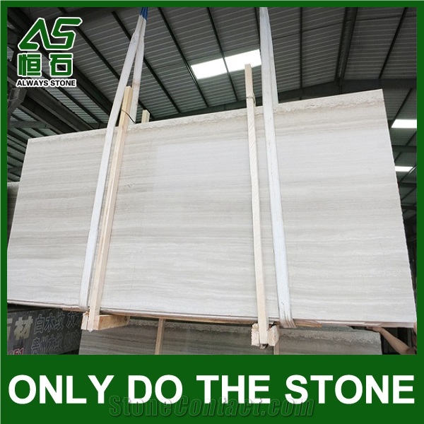 White Wooden Marble Slab/Tile