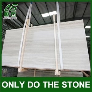White Wooden Marble Slab/Tile