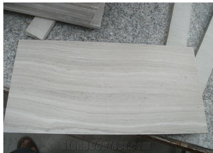 White Wooden Marble Slab/Tile