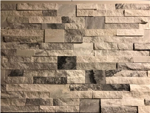 Cloudy Grey Split Face Cultured Stone Ledge Stone