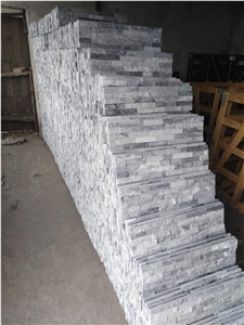Cloudy Grey Split Face Cultured Stone Ledge Stone