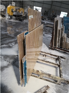 Honey Yellow Backlit Onyx Glass Veneer Stone Panel
