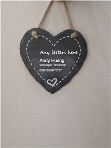 Personalised Laser Engraved Heart Shap Slate Gifts