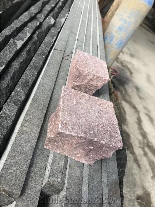 Red Porphyr 10x10 Red Granite Walkway Pavers Patio