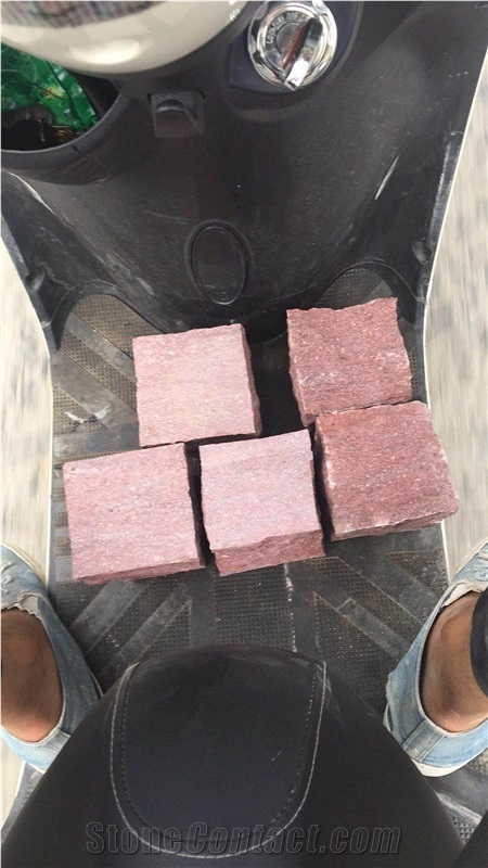 Red Porphyr 10x10 Red Granite Walkway Pavers Patio