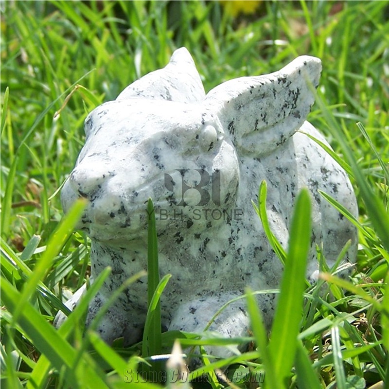 Animal Sculpture, Granite Hand Carved for Outdoor