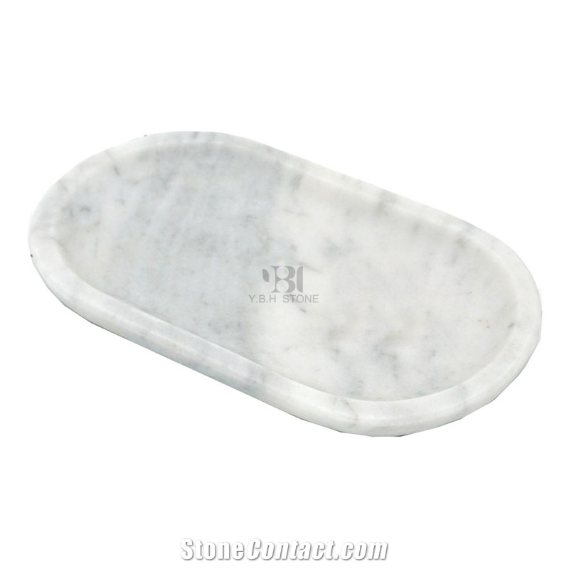 White Marble Bath Accessory, Bathroom/Kitchen Set