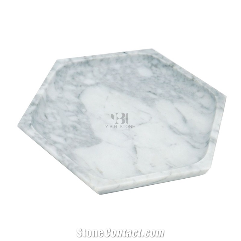 White Marble Bath Accessory, Bathroom/Kitchen Set