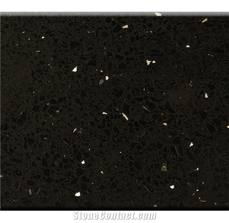 Black Color Quartz Stone Commercial Countertops