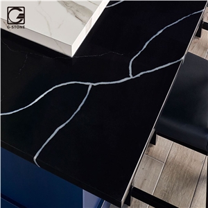 Black Knight Quartz Stone Restaurant Countertop