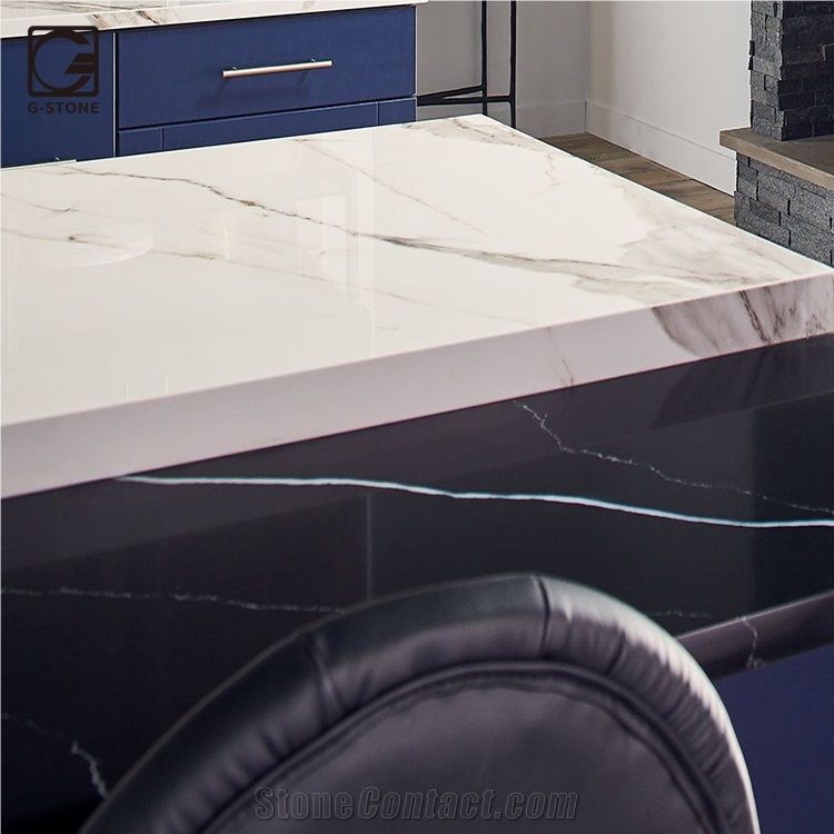 Black Knight Quartz Stone Restaurant Countertop